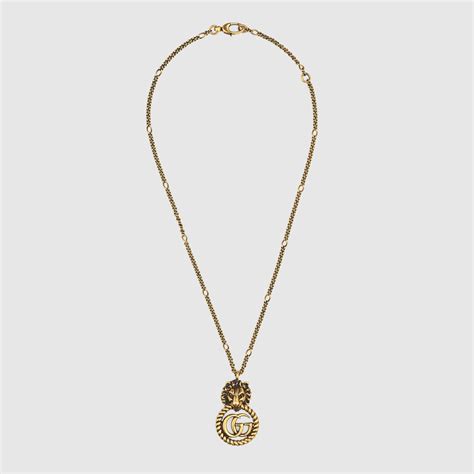 collier gucci tete de lion|GUCCI .